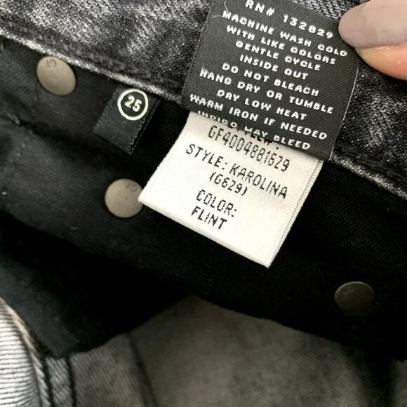 NEW GRLFRND Karolina High Rise Distressed Skinny Jeans in Flint Size 25 - Picture 6 of 6